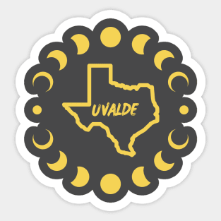 Uvalde Total Solar Eclipse Sticker